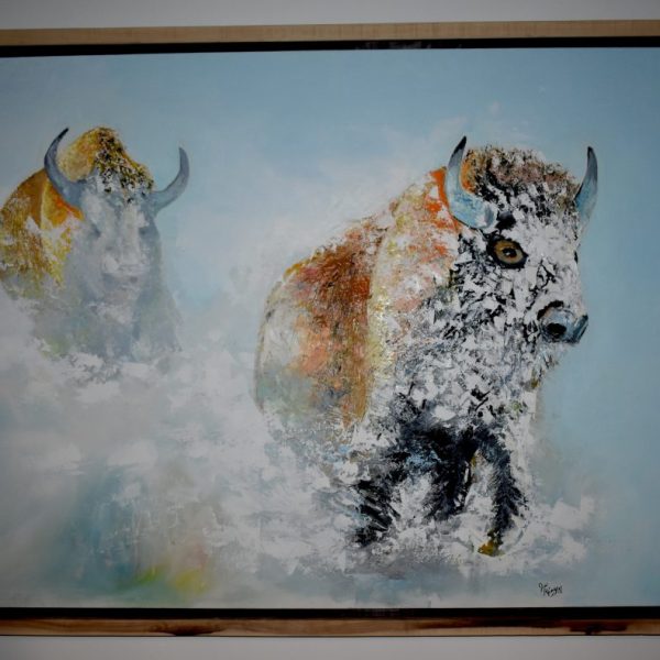 Buffalo in Snow (sold)
