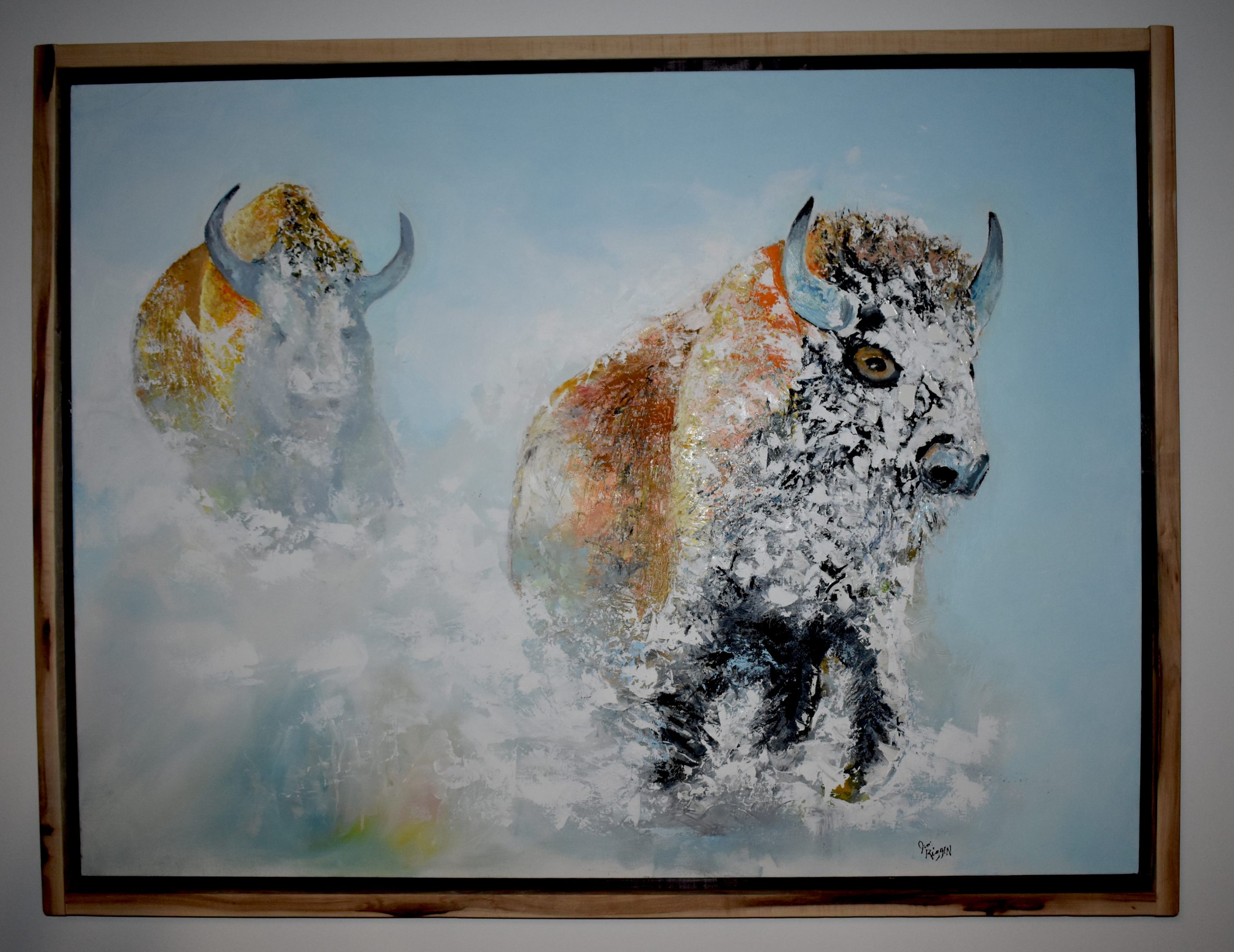 Buffalo in Snow   (donated)